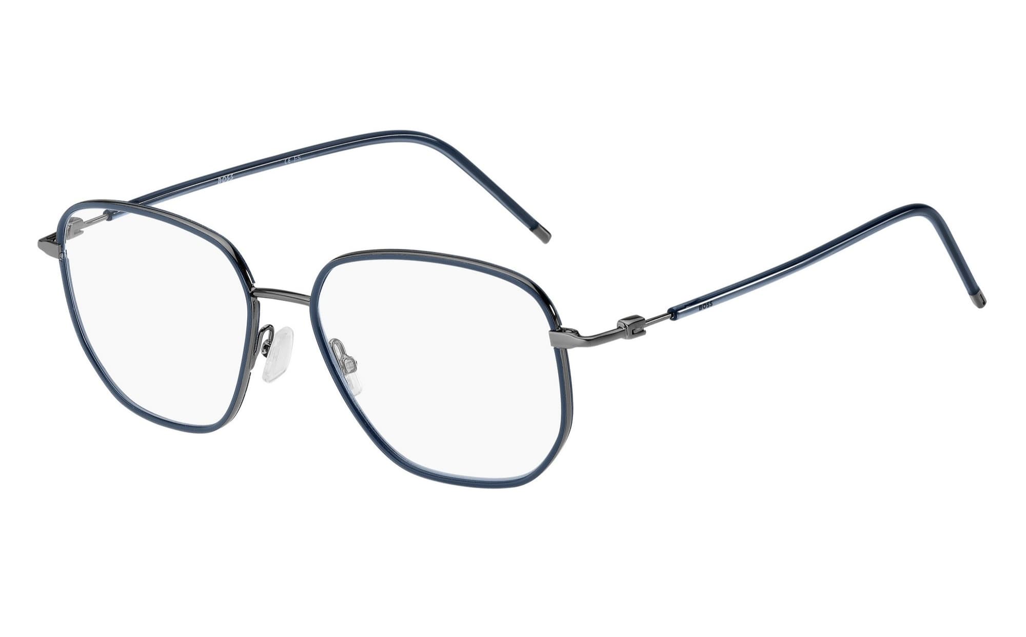 HUGO BOSS 1430 0AN7 Eyeglasses Petrol Dark Ruthenium 53mm Men