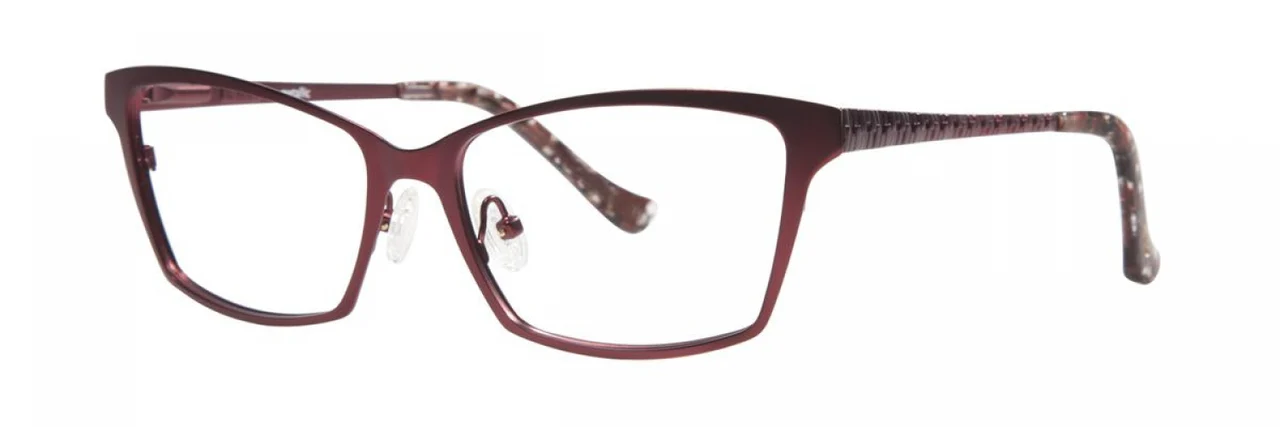Kensie Metallic Eyeglasses Burgundy 51mm Women