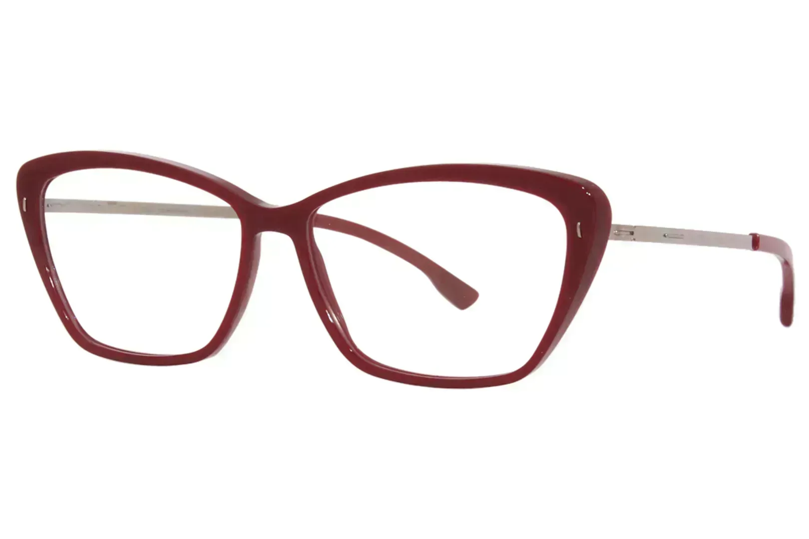 ic! berlin Zelda Eyeglasses Burgundy / Bronze 53mm Unisex