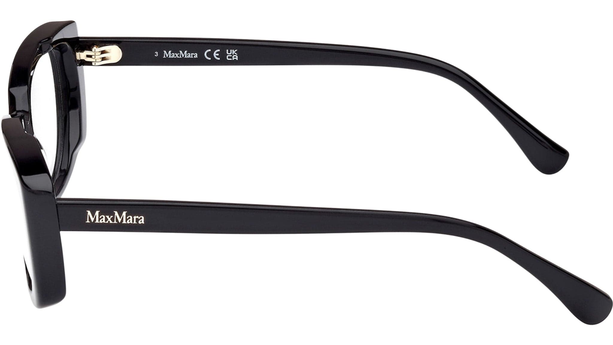 Max Mara MM5114 001 Eyeglasses Shiny Black 54mm 3