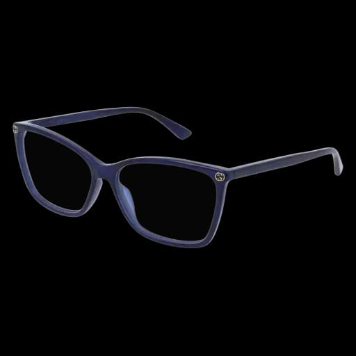 Gucci GG0025O 005 Eyeglasses Blue 56mm Women