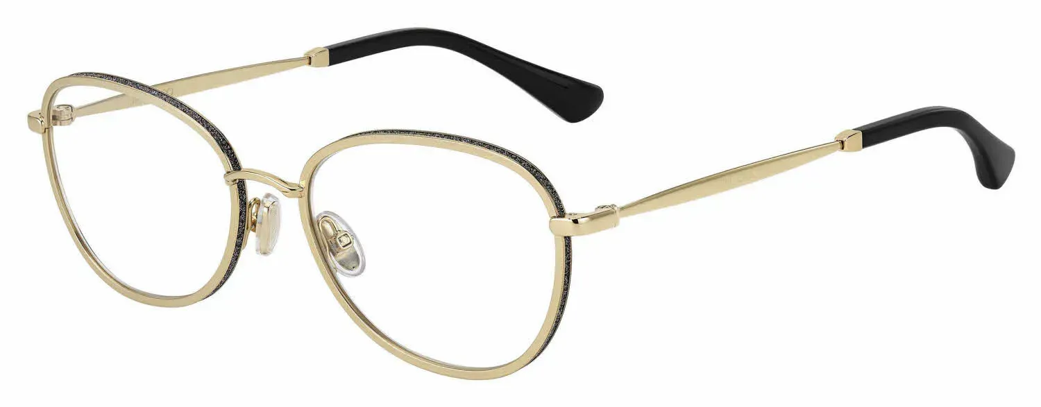 Jimmy Choo JC229 RHL Eyeglasses Gold Black 54mm Women