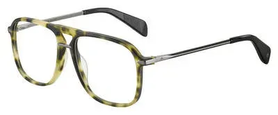 Rag & Bone RNB7006 MH0 Eyeglasses Yellow Havana 54mm Men