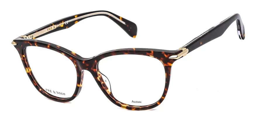 Rag & Bone RNB3033 086 Eyeglasses Dark Havana 52mm Women