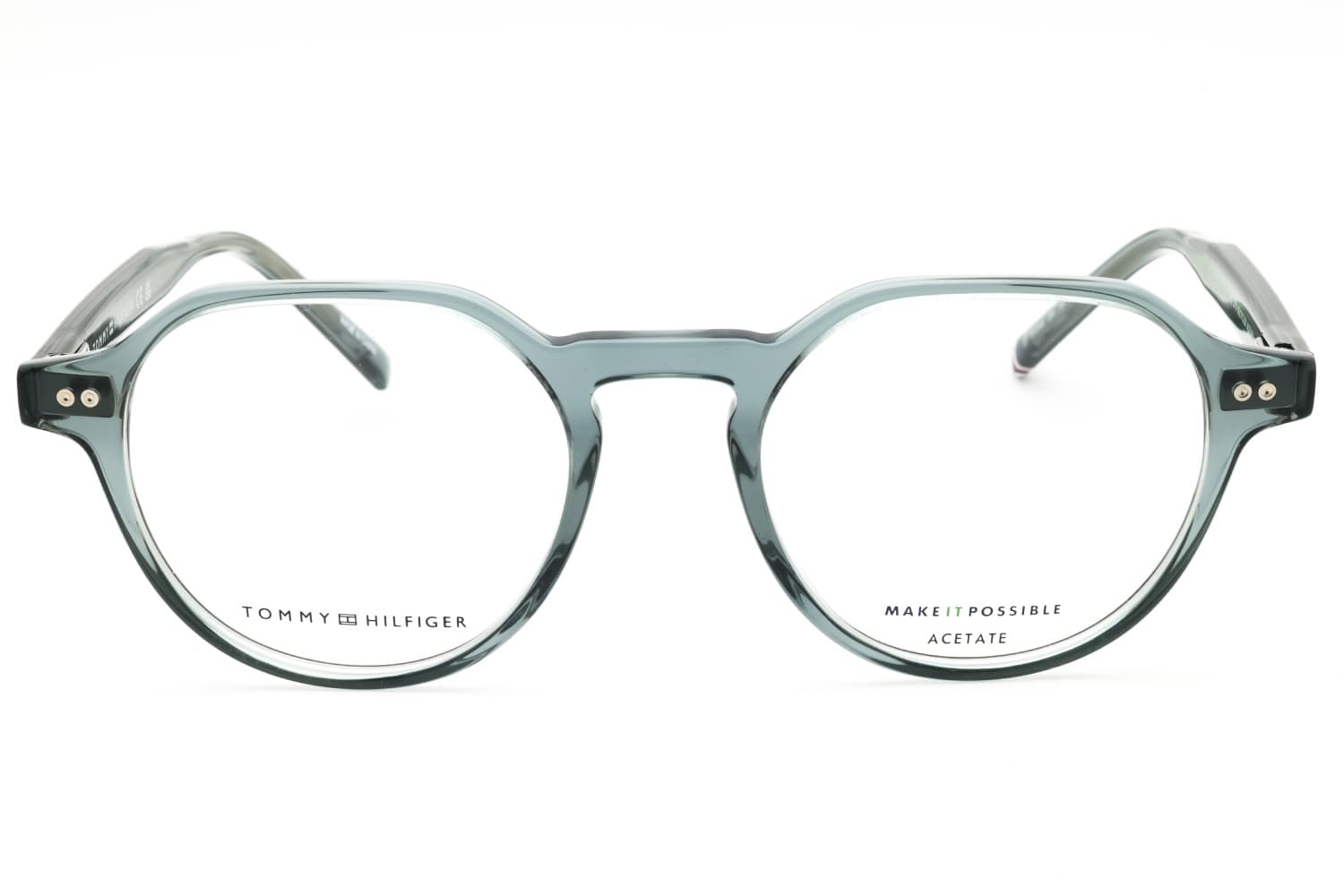 Tommy Hilfiger TH 2128 0ZI9 Eyeglasses Teal 50mm Men 2