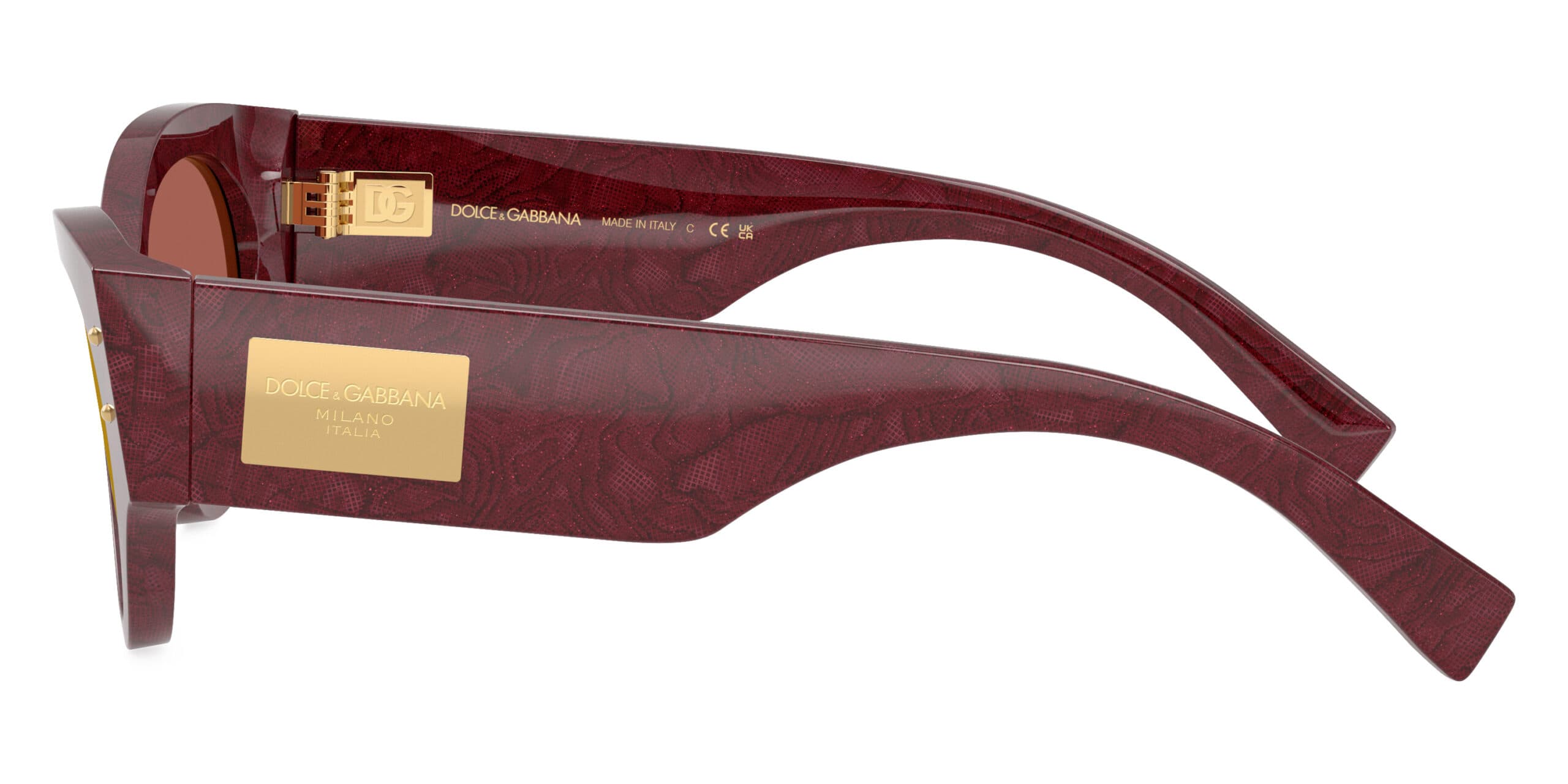 Dolce & Gabbana DG4480F 3442/D0 Sunglasses Red 53mm Women 5