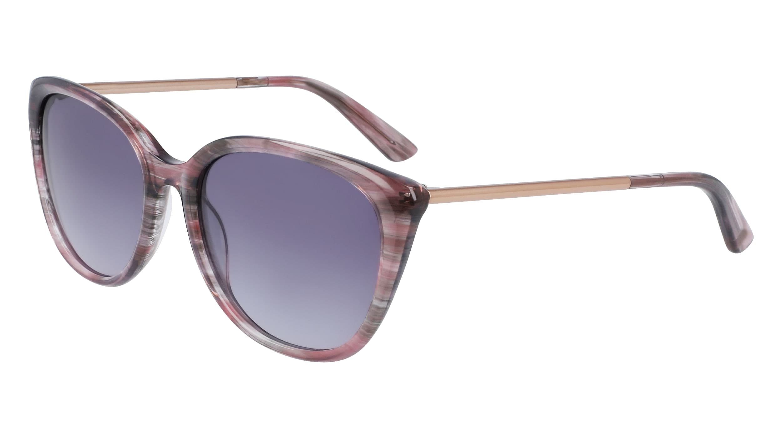 Anne Klein AK7069 505 Sunglasses Plum Horn 55mm Women