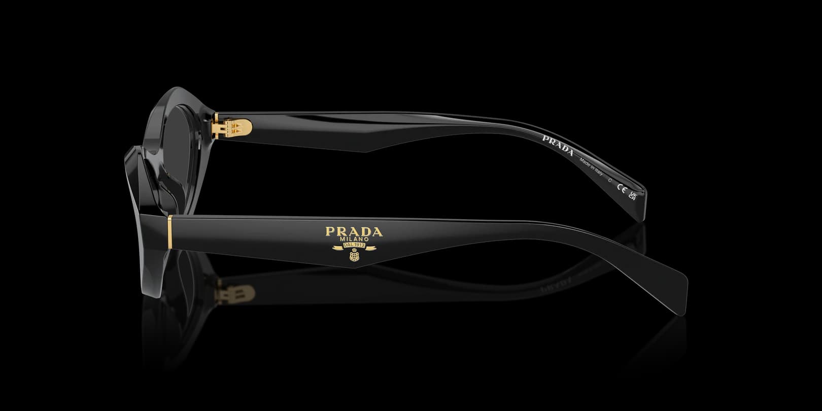 Prada 0PR A21V 16K1O1 Eyeglasses Black 53mm Women 3