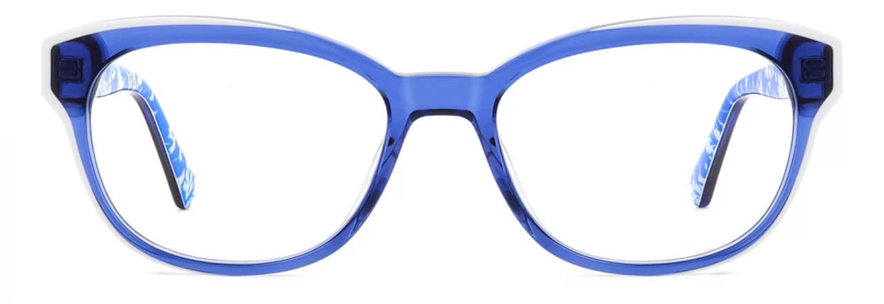 Kate Spade ZELDA 00JU Eyeglasses Blue White 50mm Women 2