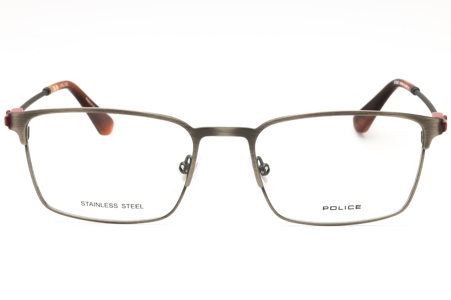 Police VPLF78N 08F8 Eyeglasses Shiny Light Red 53mm Men 2