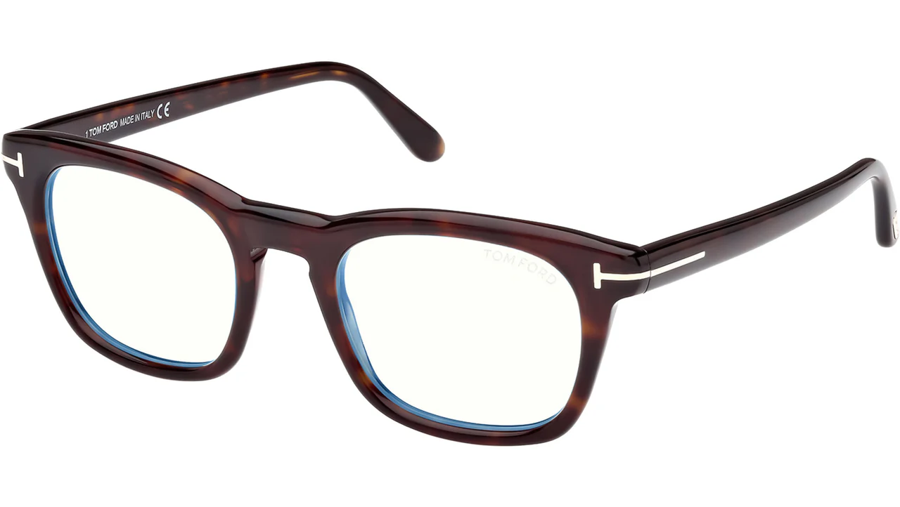 Tom Ford FT5870B 052 Eyeglasses Dark Havana 50mm Men
