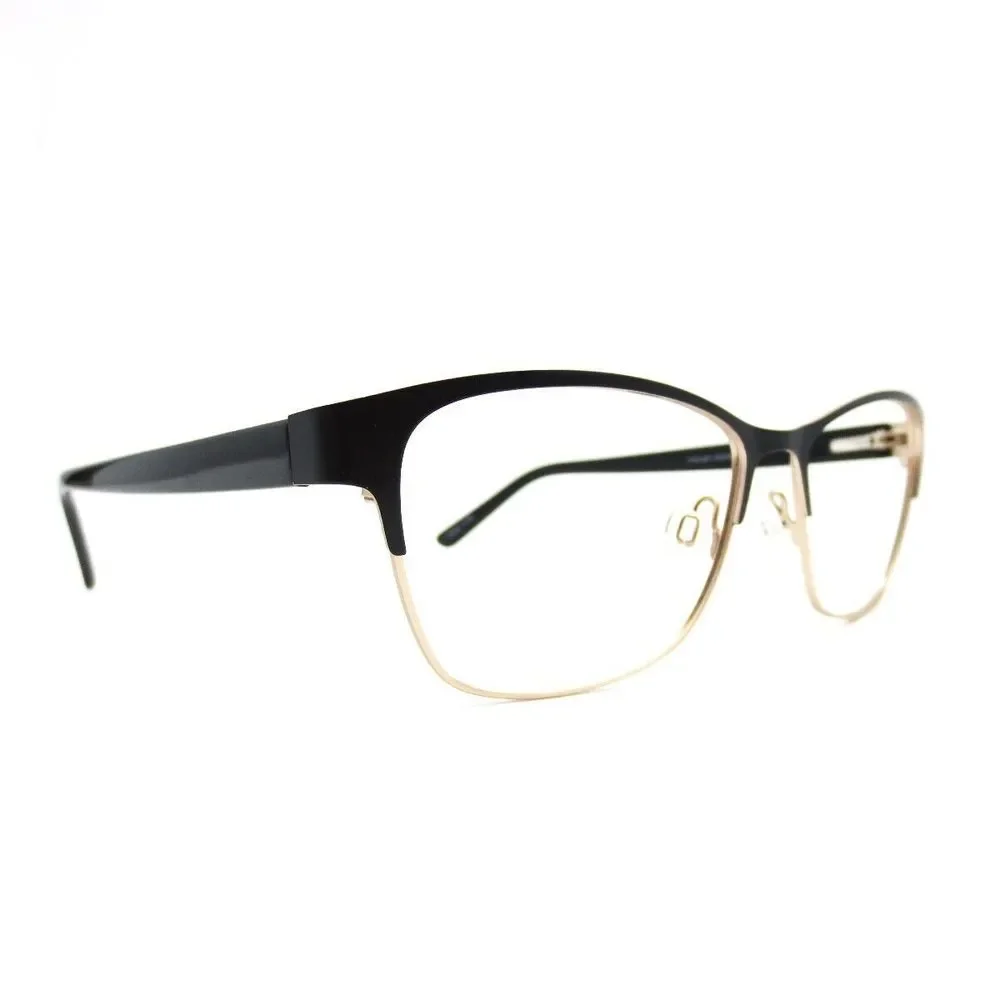Chelsea Morgan CM20202 Eyeglasses Black Gold 58mm Unisex 3