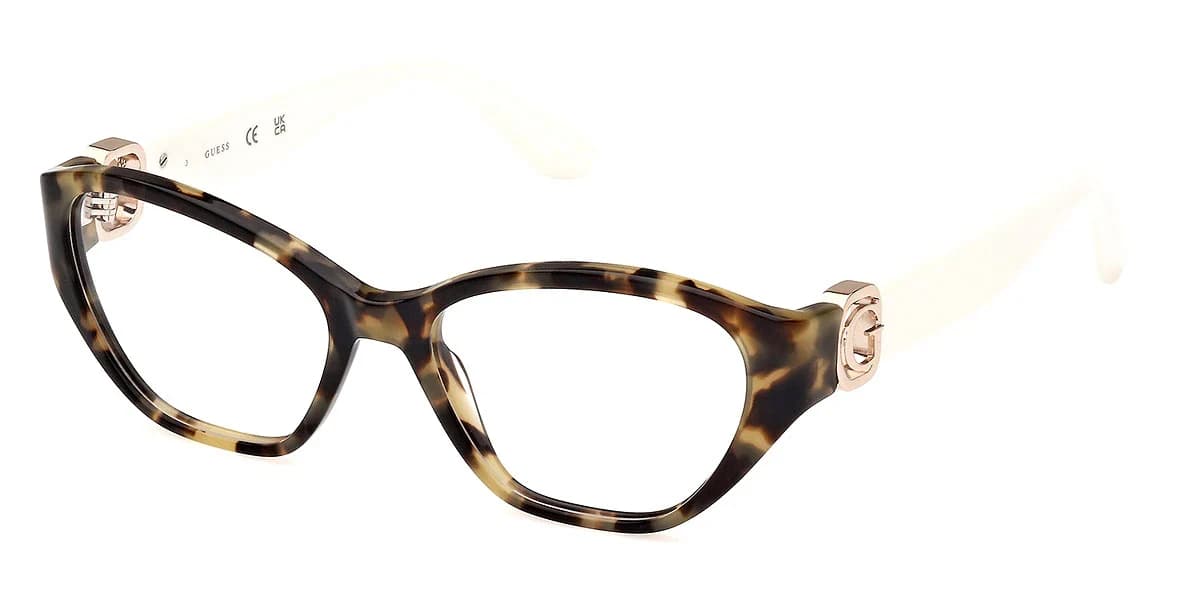Guess GU50119 056 Eyeglasses Havana White 51mm Women