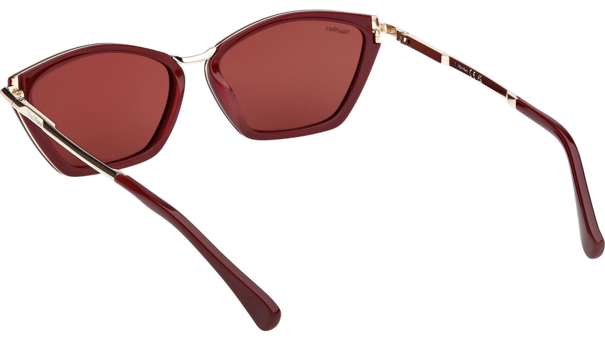 Max Mara MM0162 69S Sunglasses Shiny Bordeaux 54mm Women 4