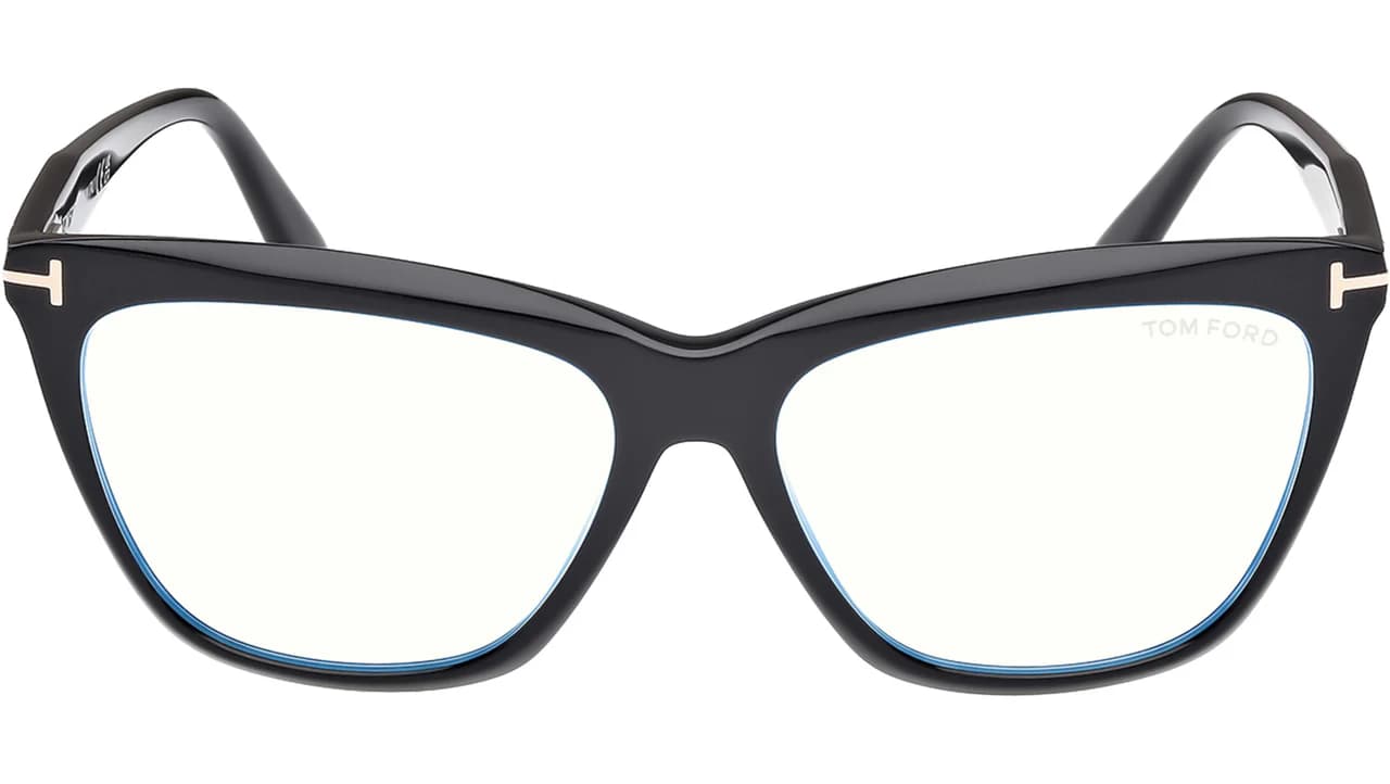 Tom Ford FT6064B 001 Eyeglasses Shiny Black 56mm Women 2