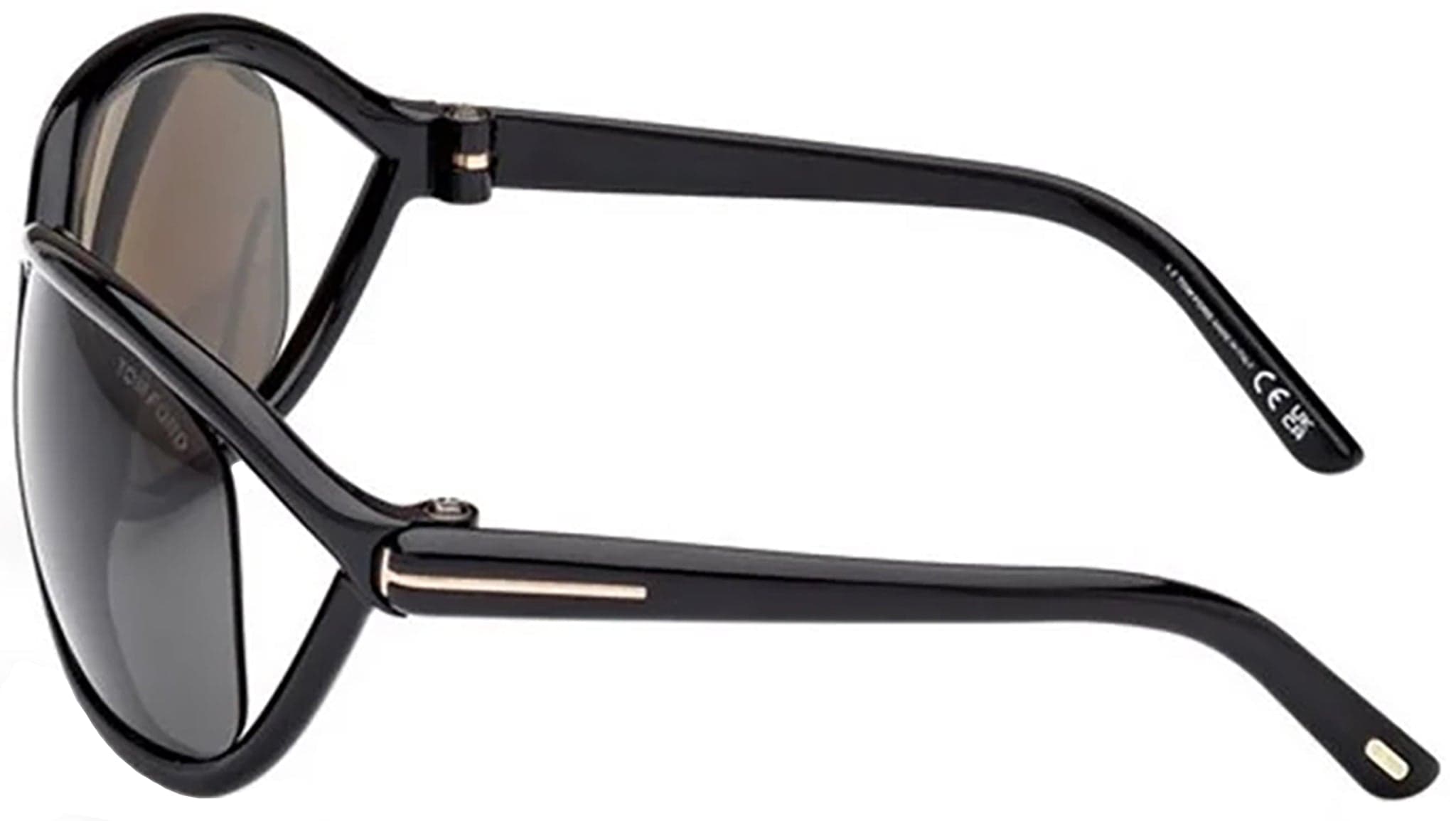 Tom Ford FT1069 01A Sunglasses Shiny Black 68mm Women 3