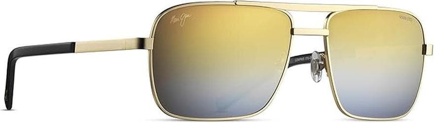 Maui Jim Compass MJ714 37UTD Sunglasses Gold 59.5mm Men