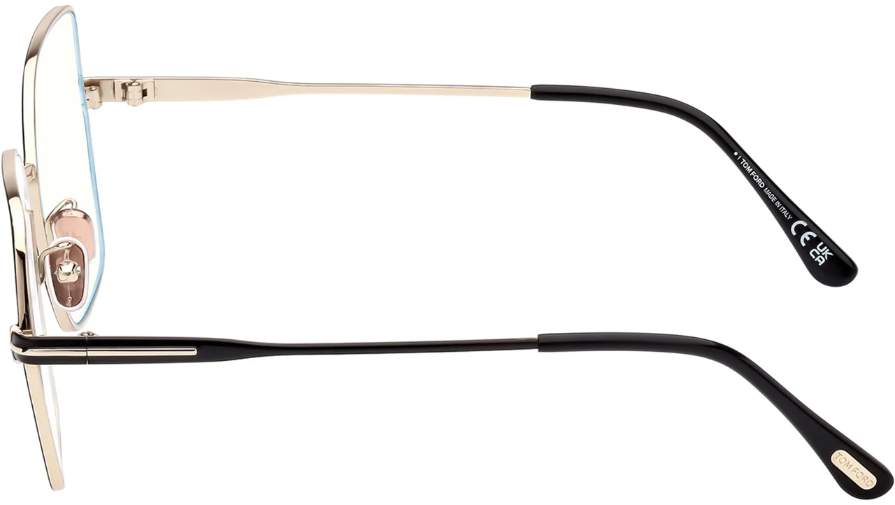 Tom Ford FT5876B 032 Eyeglasses Pale Gold 56mm Women 4