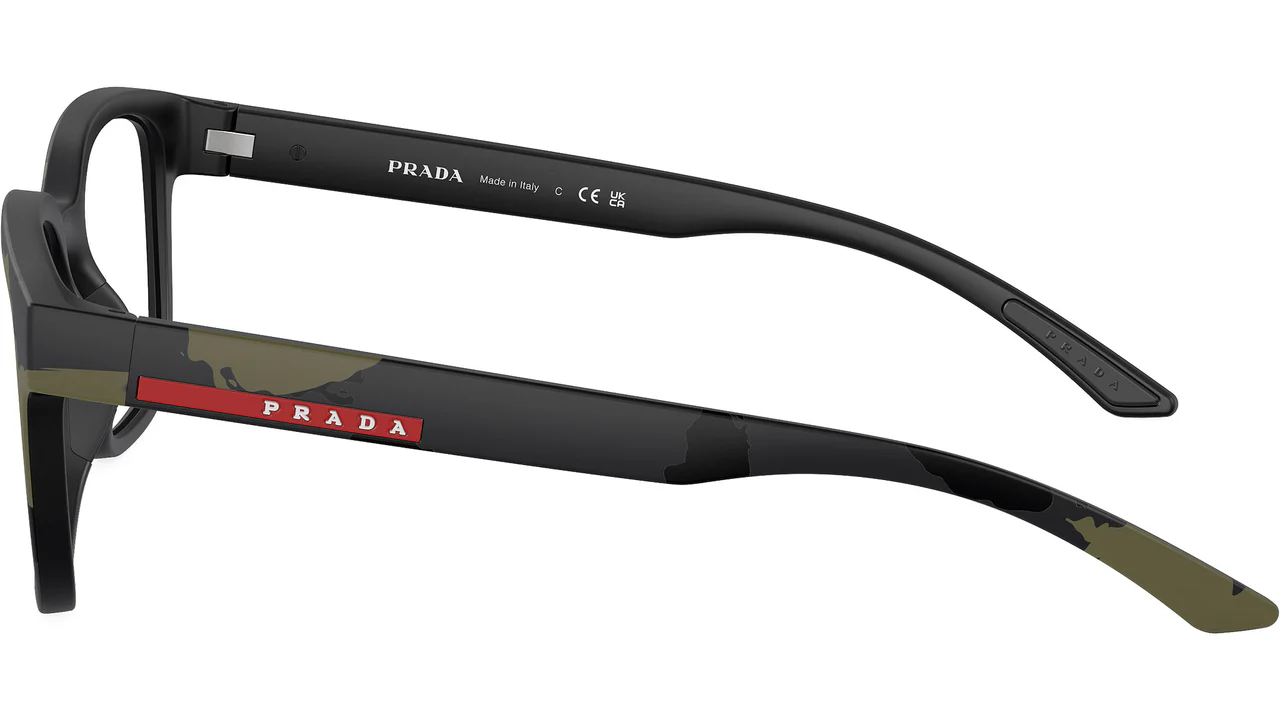 Prada VPS05Q 14X1O1 Eyeglasses Green Camo 54mm Men 3