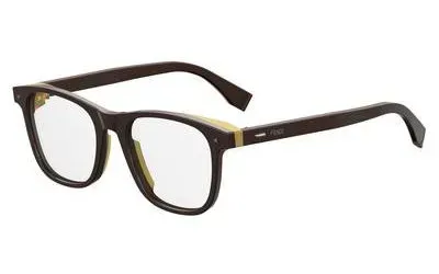 Fendi FFM0020 GLN Eyeglasses Brown Yellow 50mm Men