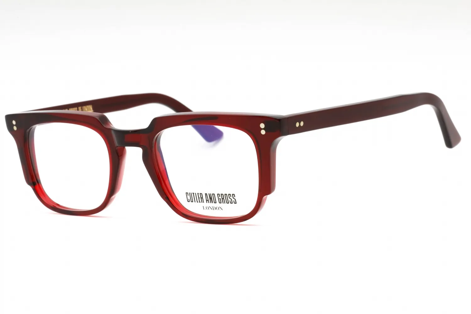 Cutler and Gross CGOP138249 003 Eyeglasses Bordeaux 49mm Unisex