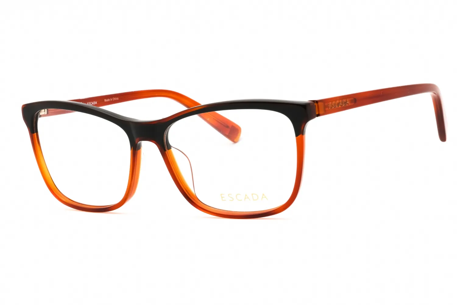 Escada VESA13 0802 Eyeglasses Yellow Havana 55mm Women