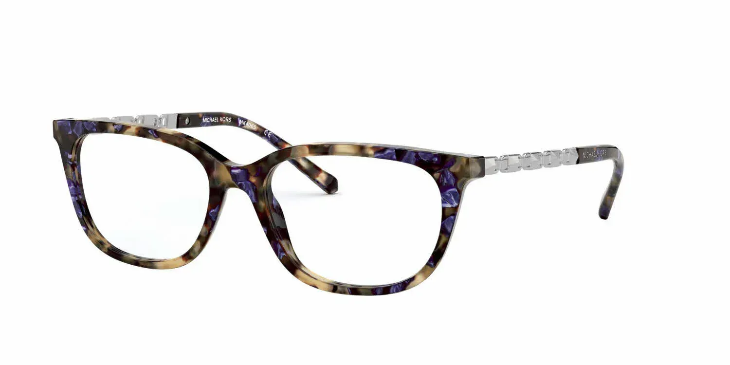 Michael Kors MK4065 MEXICO CITY 3279 Eyeglasses Treasure Blue Tortoise 54mm Women
