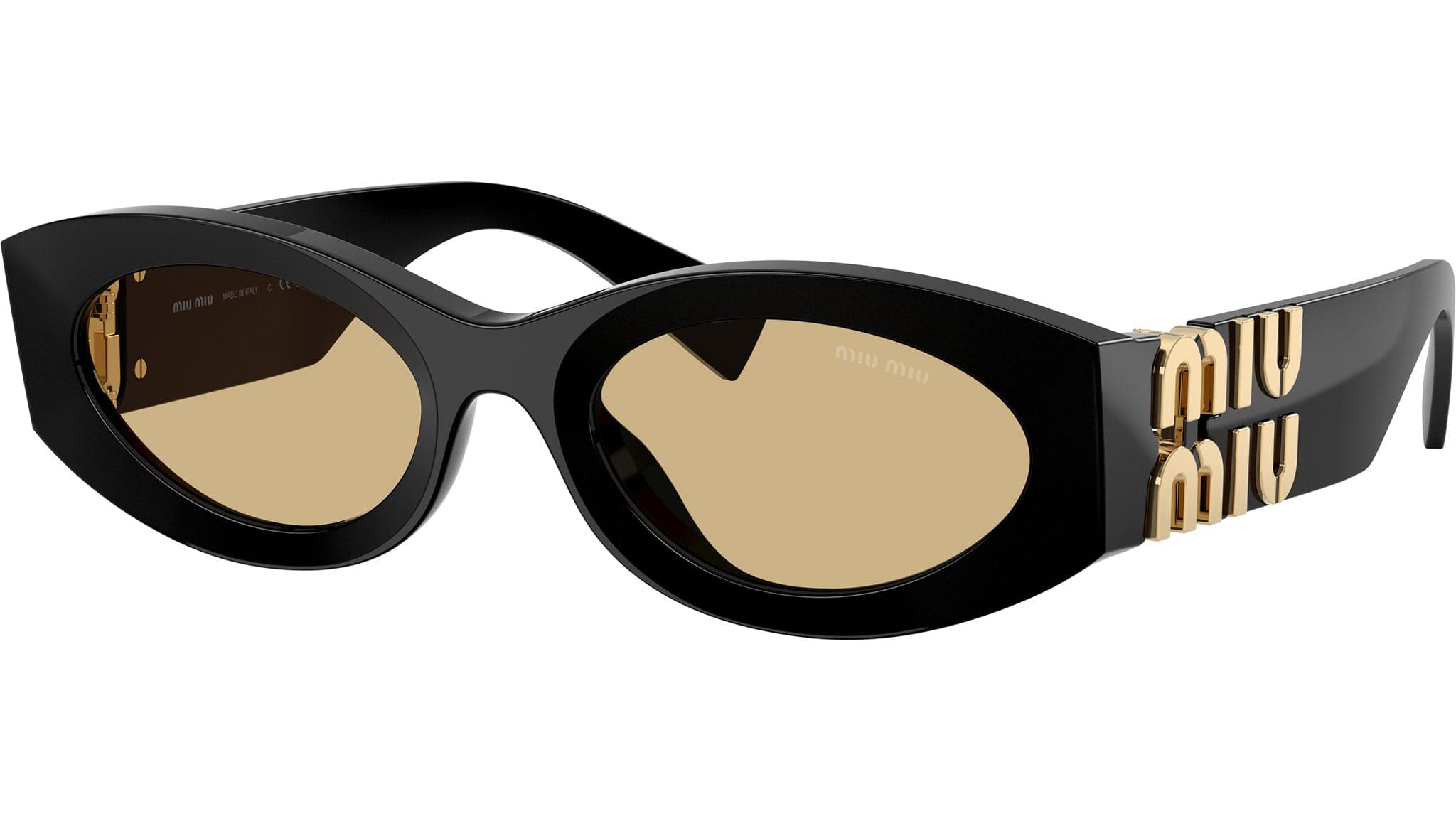 Miu Miu 0MU 11WS 16K10R Sunglasses Shiny Black 54mm Women