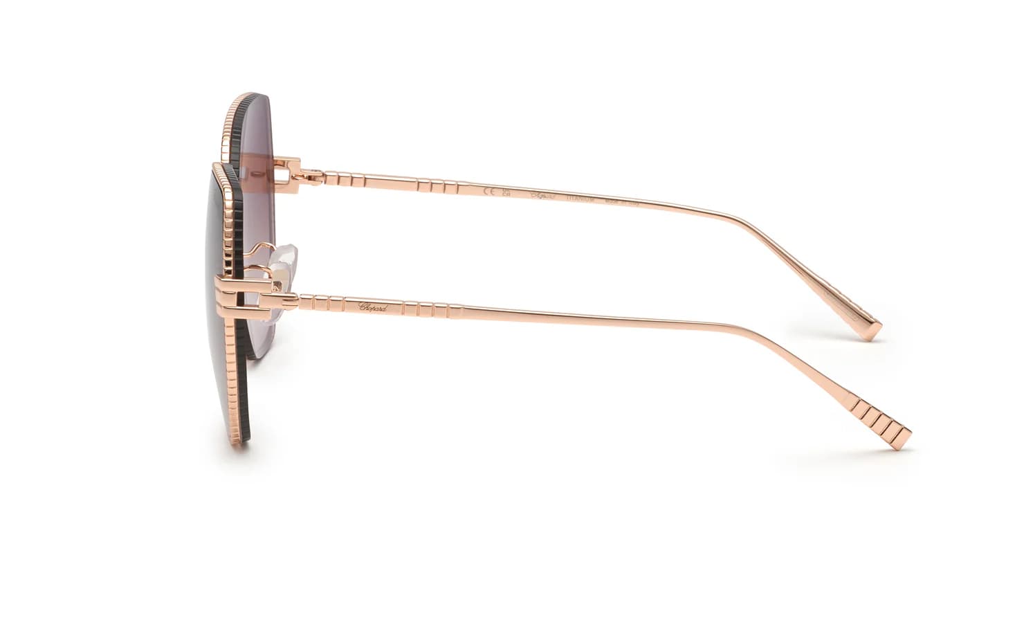 Chopard SCHL28M 08FC Sunglasses Shiny Copper Gold 59mm Women 3