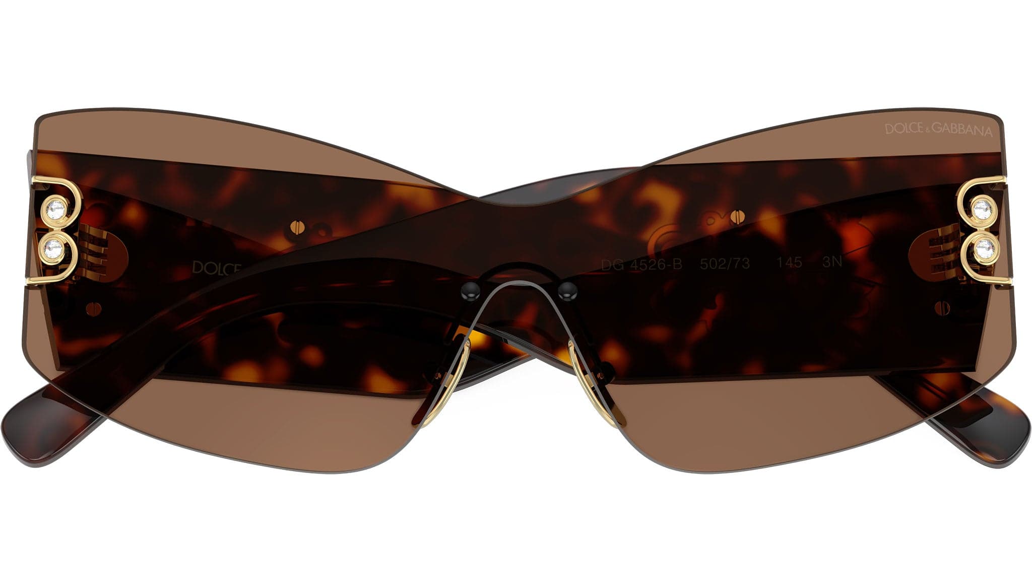 Dolce & Gabbana 0DG4526B 502/73 Sunglasses Havana 14mm Women 5
