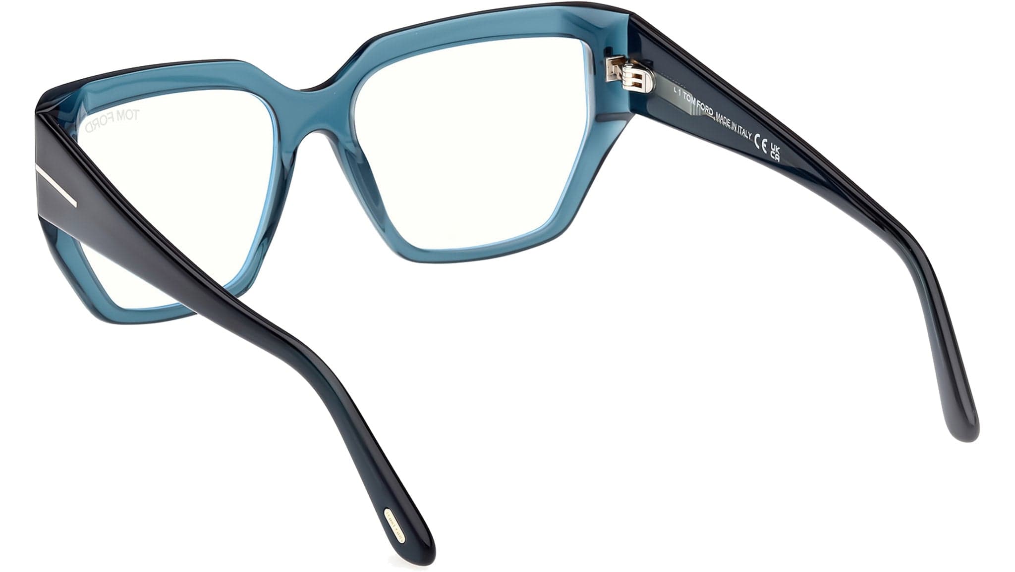 Tom Ford FT5951-B 92 Eyeglasses Shiny Blue 4
