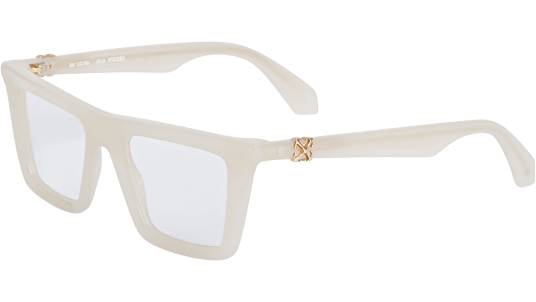 Off White STYLE 7S Eyeglasses Beige 49mm Women