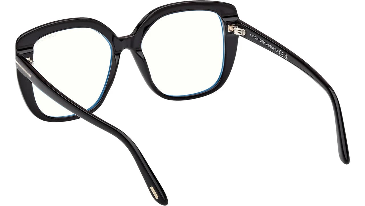 Tom Ford FT6043B 001 Eyeglasses Shiny Black 53mm Women 3