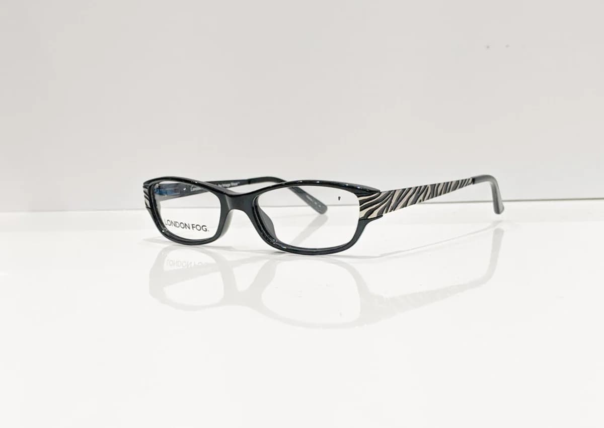 London Fog 7121 Eyeglasses Black 50mm Women 2