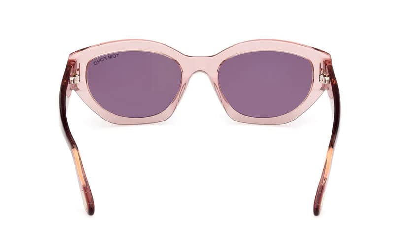 Tom Ford FT1086 72E Sunglasses Shiny Pink 55mm Women 4