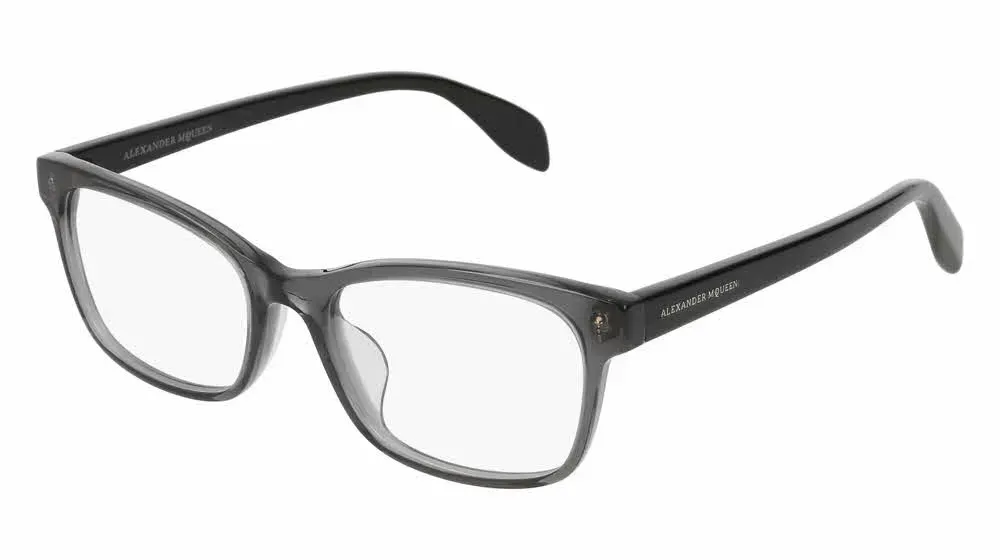 Alexander McQueen AM0149OA 001 Eyeglasses Grey 53mm Women
