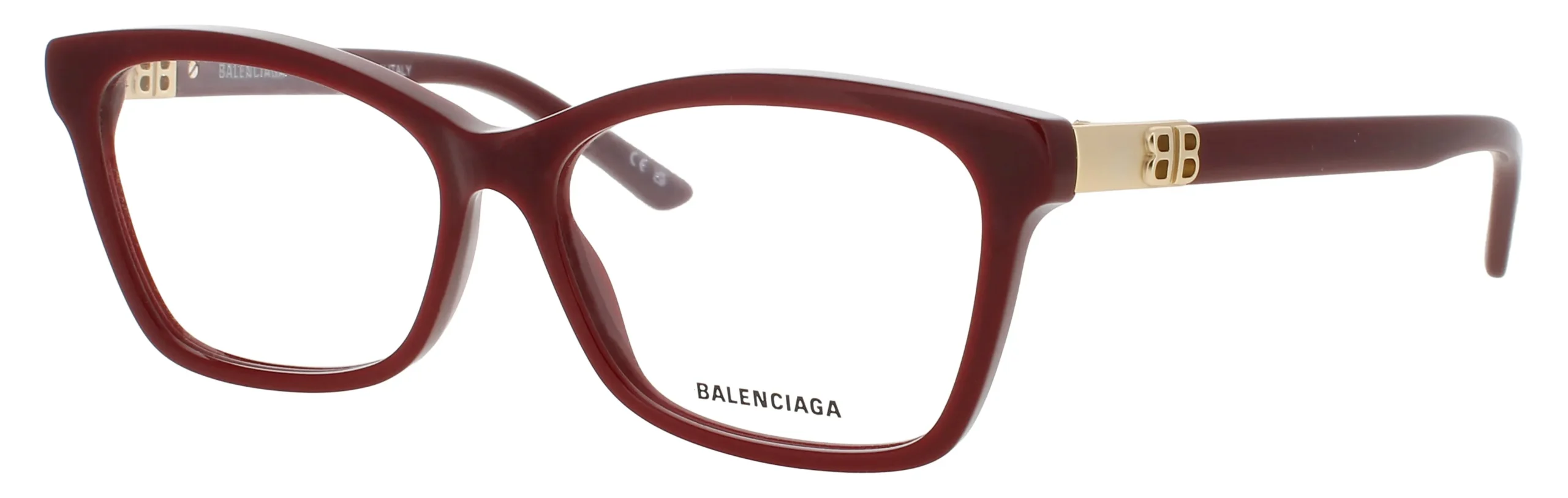 Balenciaga BB0186O 003 Eyeglasses Burgundy 55mm Women