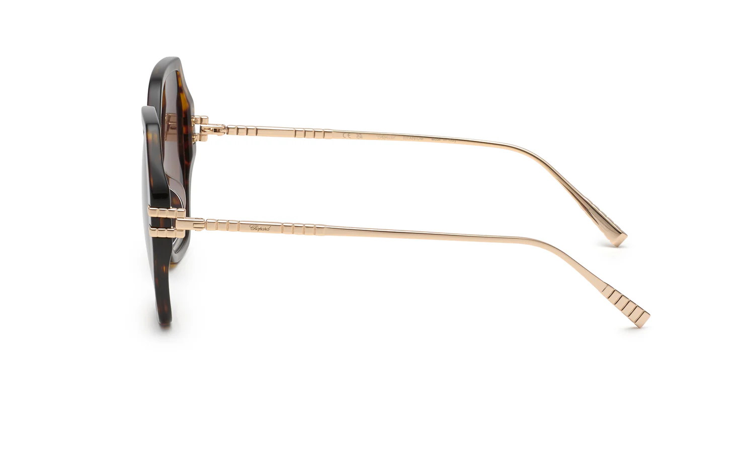 Chopard SCH370M 04BL Sunglasses Dark Havana 57mm Women 3