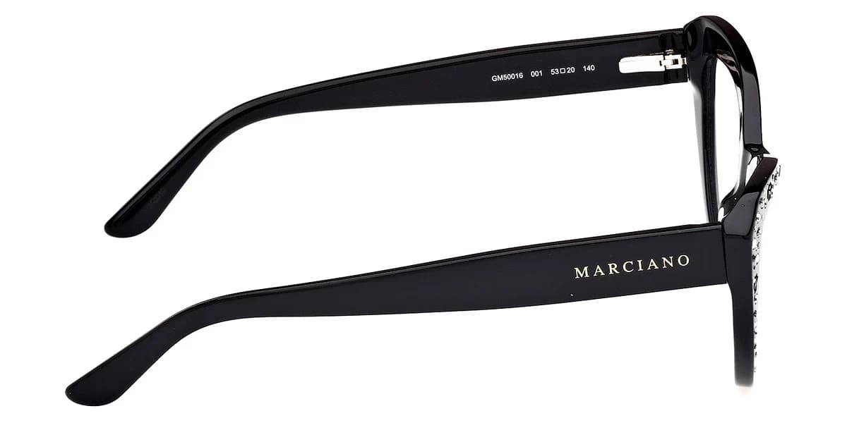 Marciano GM50016 001 Eyeglasses Shiny Black 53mm Women 5
