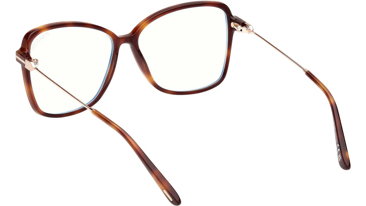 Tom Ford FT5953B 053 Eyeglasses Blonde Havana 55mm Women 3