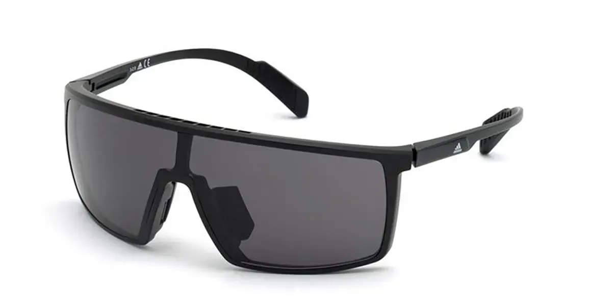 Adidas SP0004 01A Sunglasses Black Gloss 00mm Unisex