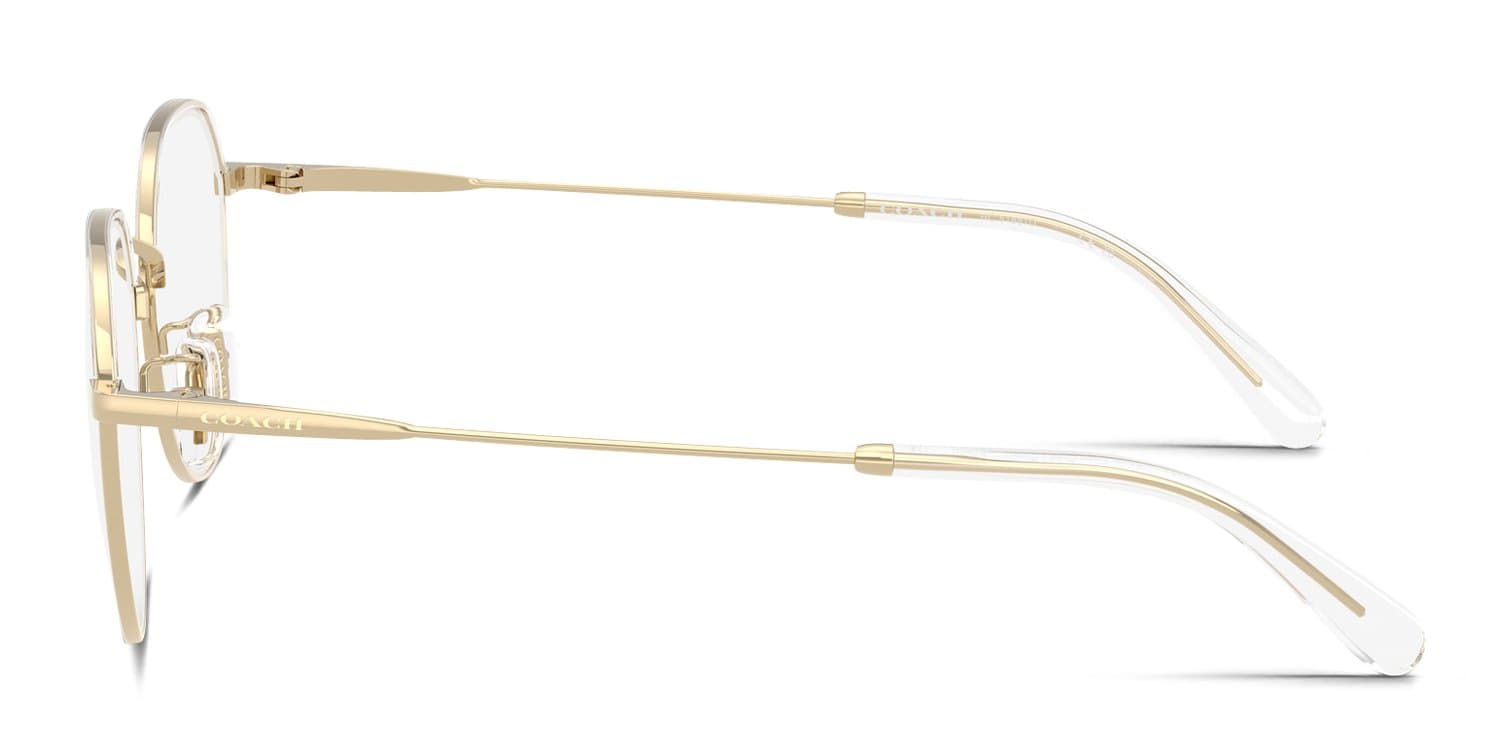 Coach 0HC5188TD 9464 Eyeglasses Shiny Light Gold 51mm Women 3