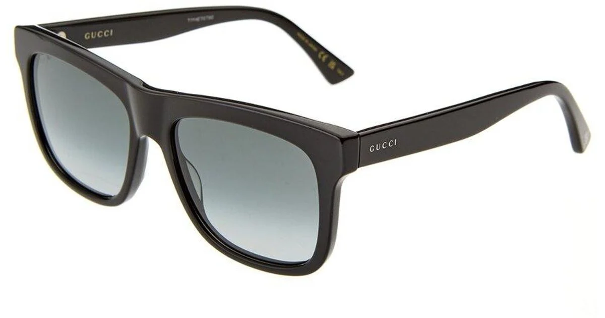 Gucci GG0158SN 001 Sunglasses Grey 54mm Unisex