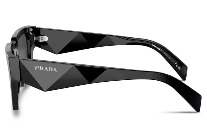 Prada 0PR A06SF 16K08Z Sunglasses Black 54mm Unisex 3