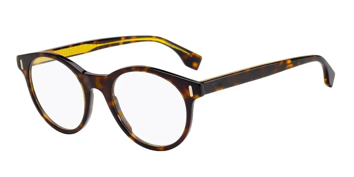 Fendi FFM0046 086 Eyeglasses Dark Havana 49mm Men