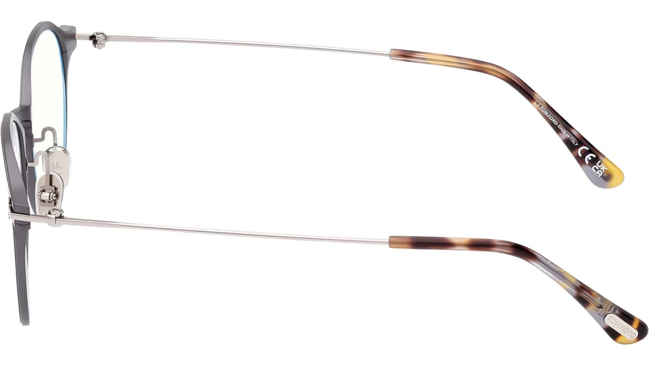 Tom Ford FT5866B 013 Eyeglasses Matte Dark Ruthenium 52mm Men 4