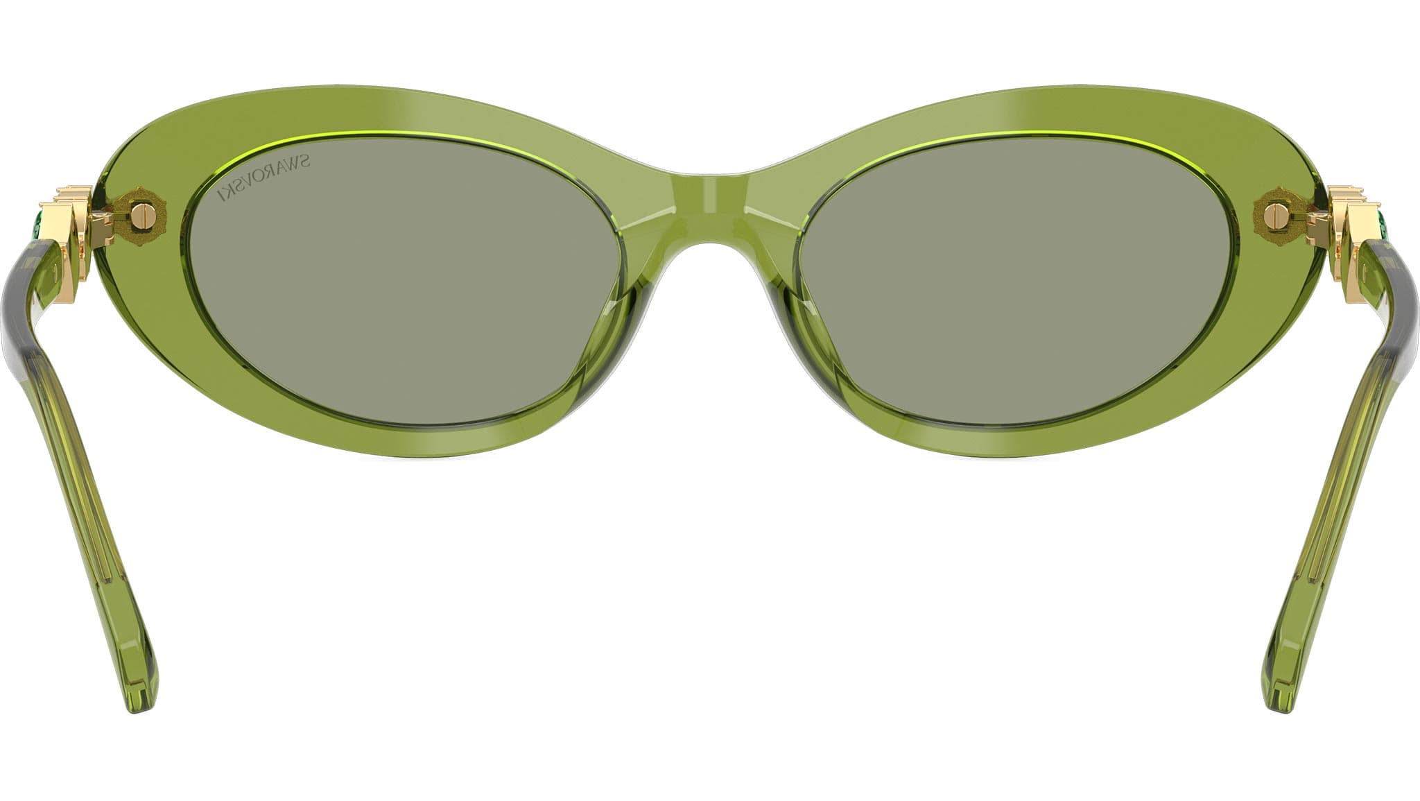 Swarovski SK6042 3002/2 Sunglasses Transparent Green 53mm Women 4