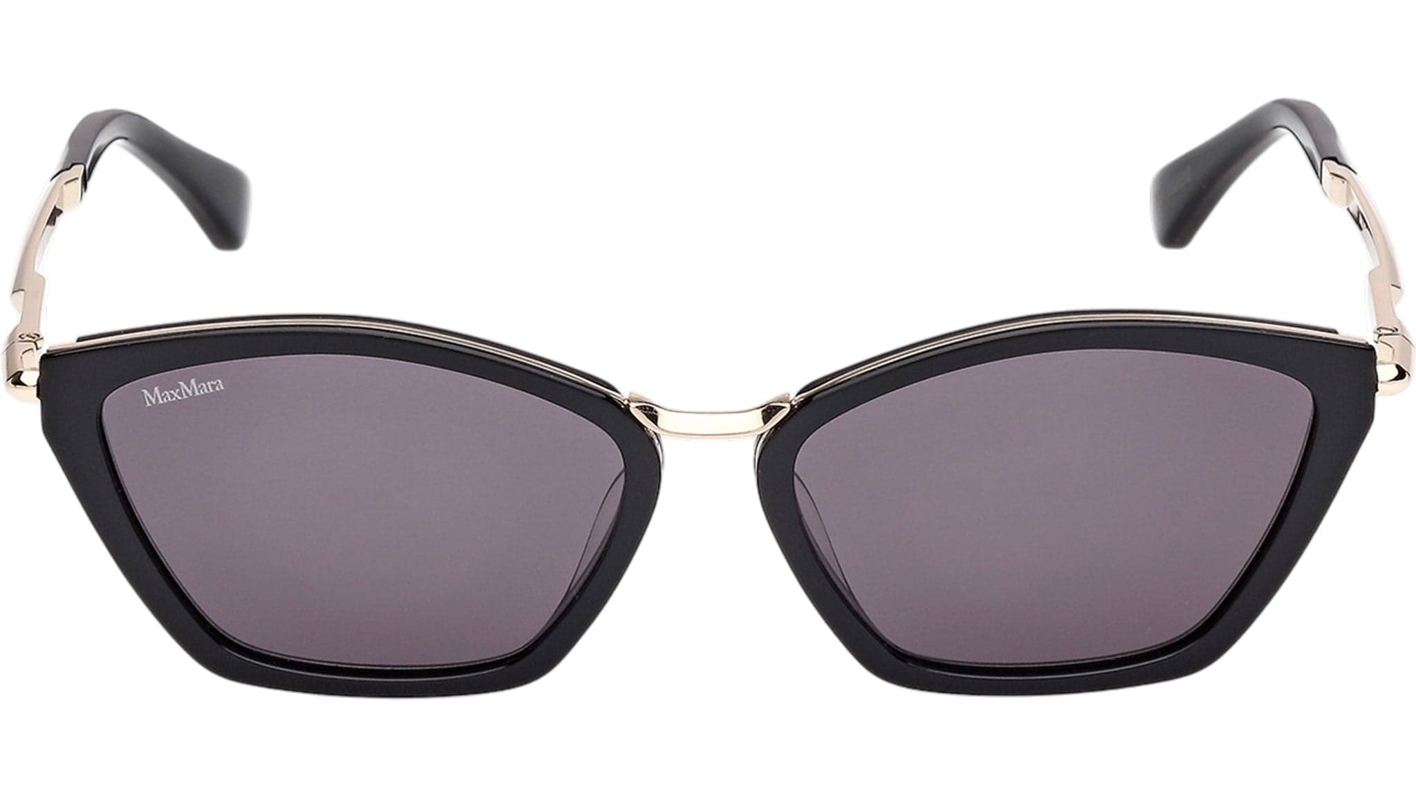 Max Mara MM0162 01A Sunglasses Shiny Black 54mm Women 2