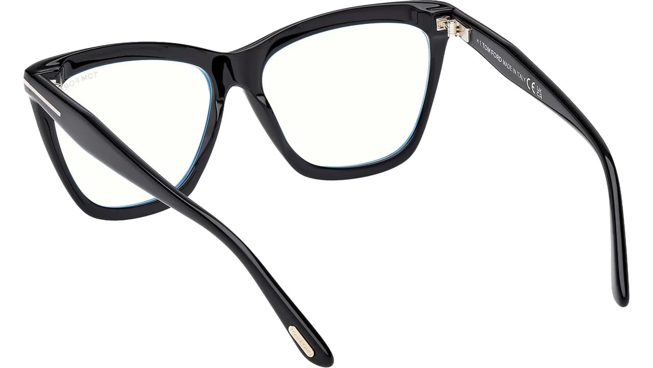 Tom Ford FT6064B 001 Eyeglasses Shiny Black 56mm Women 3