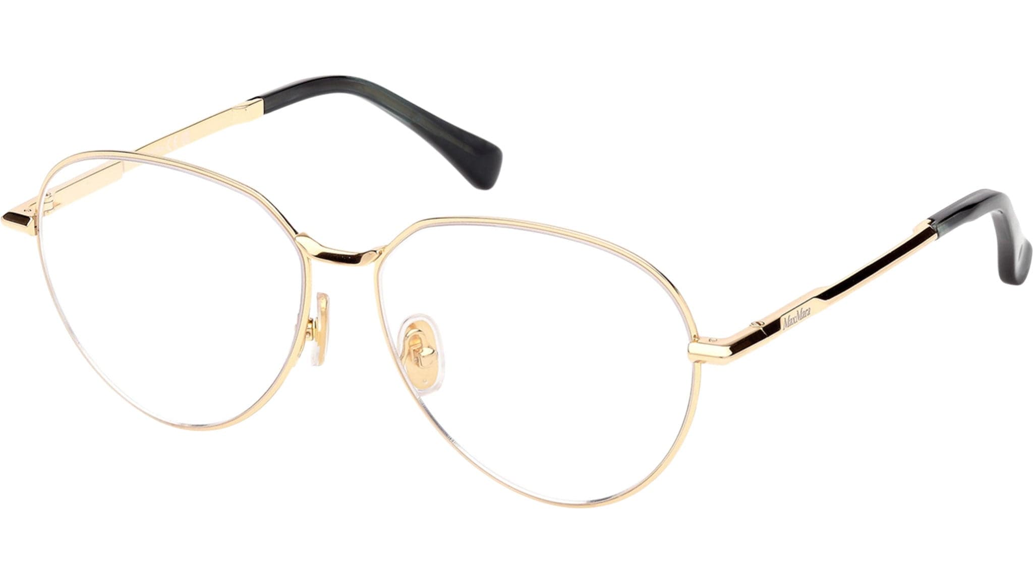 Max Mara MM5178 030 Eyeglasses Shiny Deep Gold 56mm